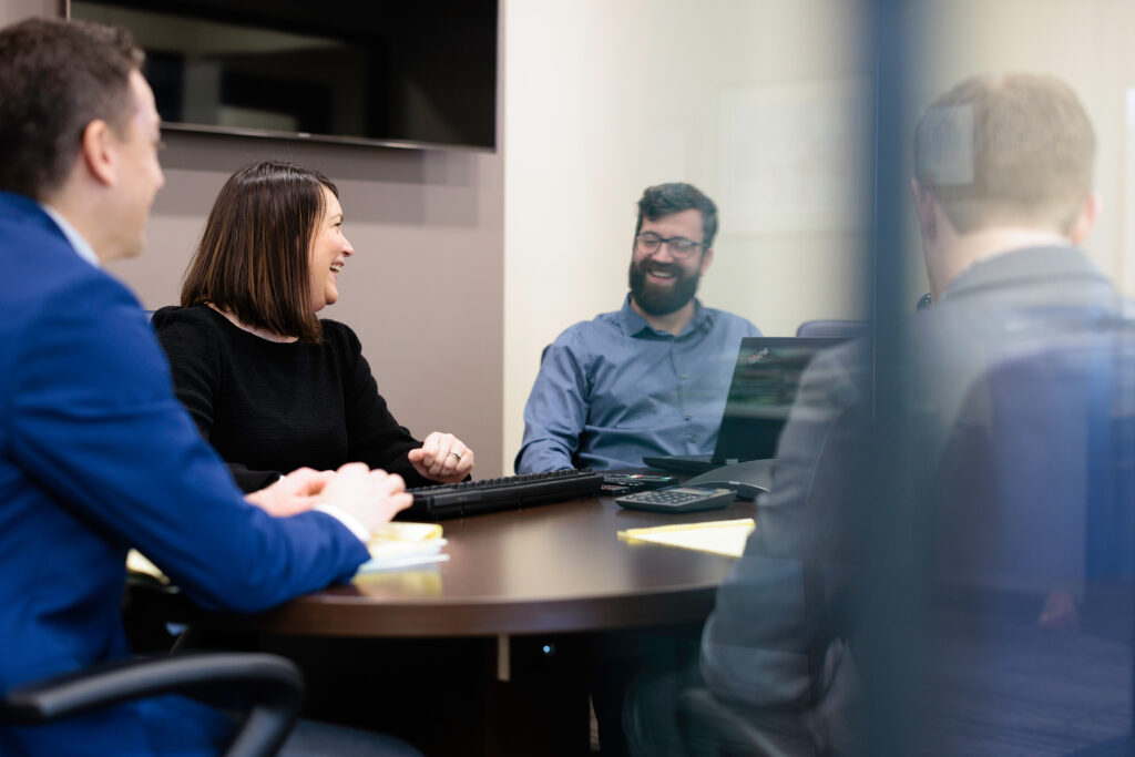 Workers In A Meeting